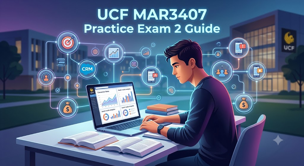University of Central Florida (UCF) MAR3407 Integrated Marketing and Sales Practice Exam 2 Banner
