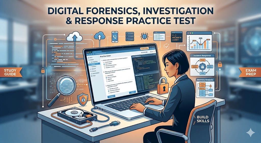 Digital Forensics, Investigation, and Response Practice Test Banner