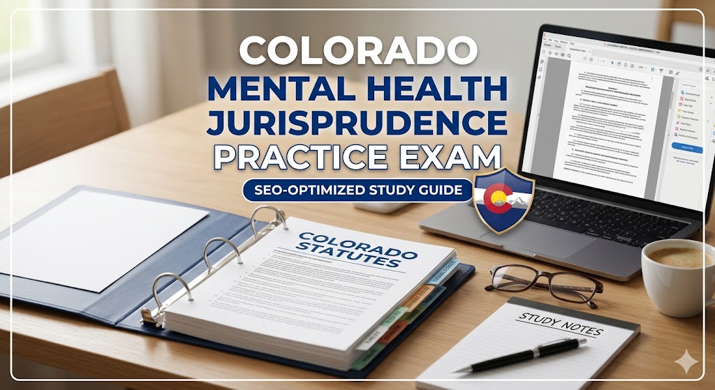 Colorado Mental Health Jurisprudence Practice Exam Banner