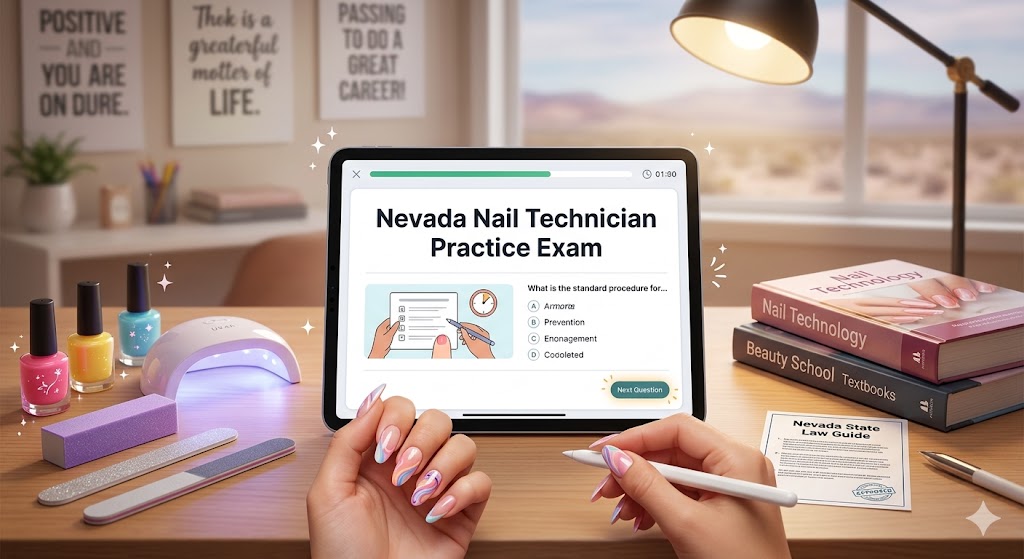 Nevada Nail Technician Practice Exam Banner