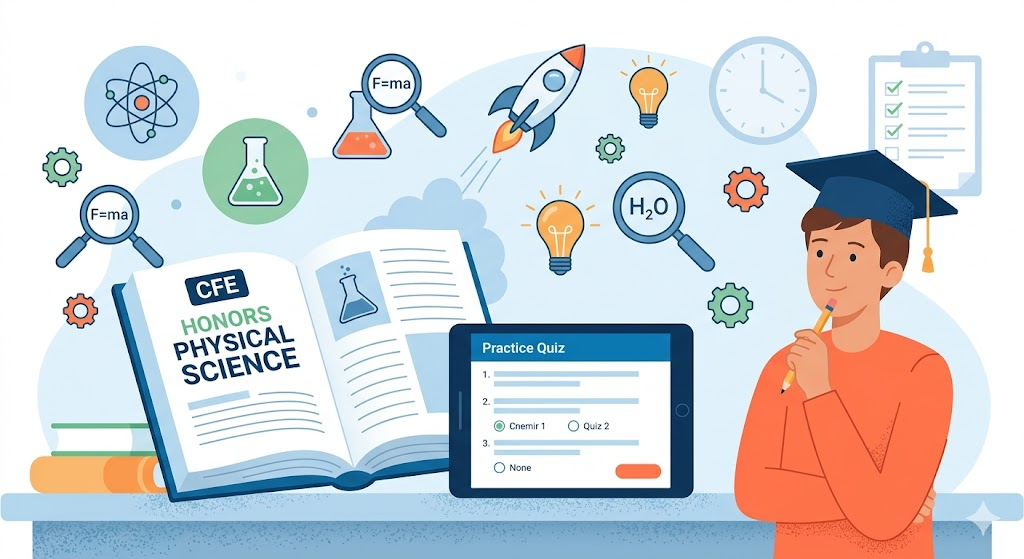 CFE Physical Science Honors Practice Test Banner