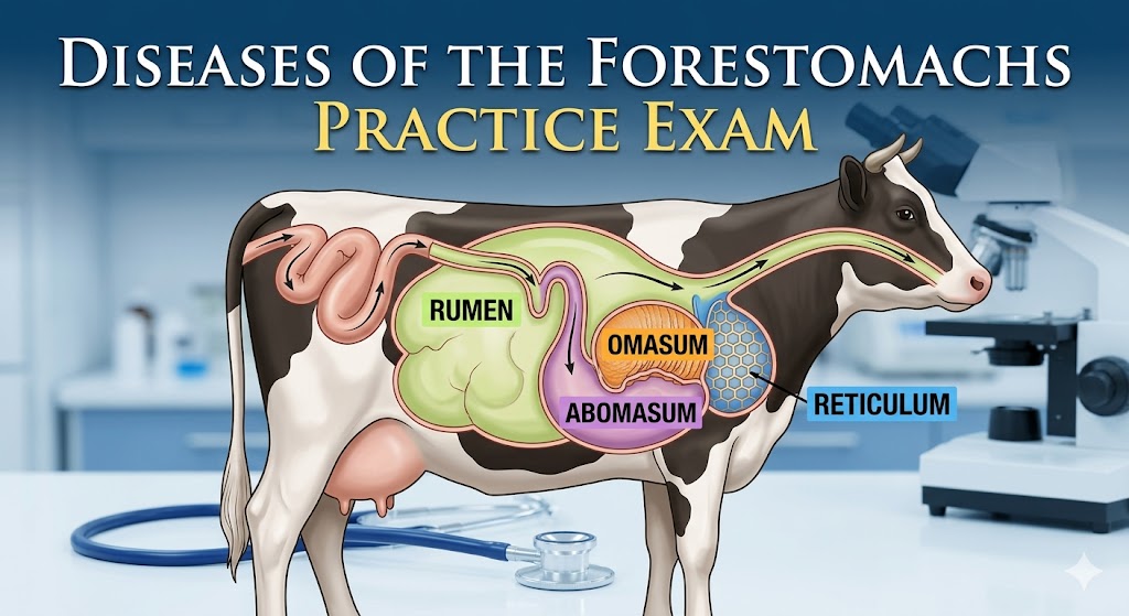Diseases of the Forestomachs Practice Test Banner