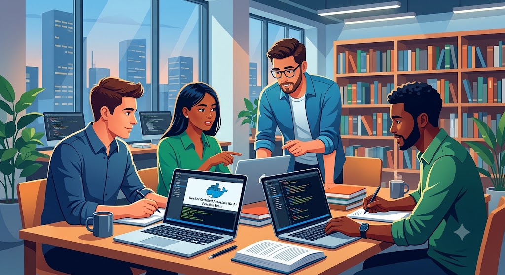 Docker Practice Test & Exam Prep Banner
