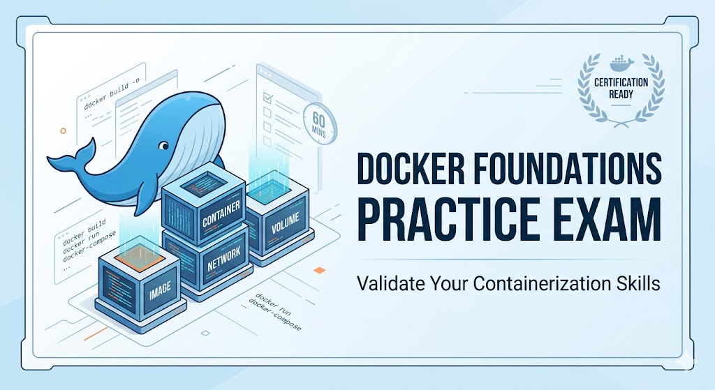 Docker Foundations Professional Certificate Practice Test Banner