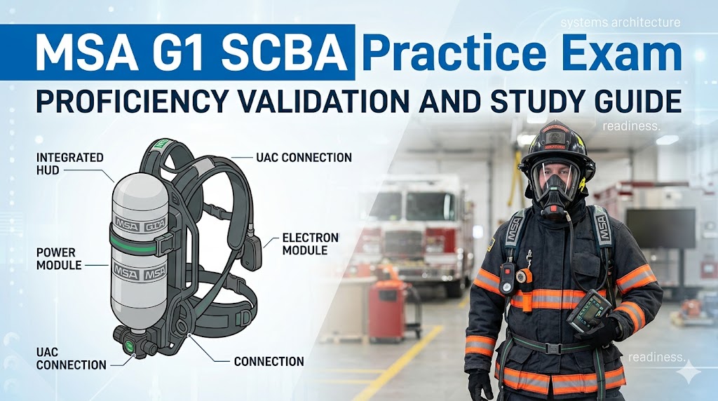 MSA G1 Self-Contained Breathing Apparatus (SCBA) Practice Test Banner