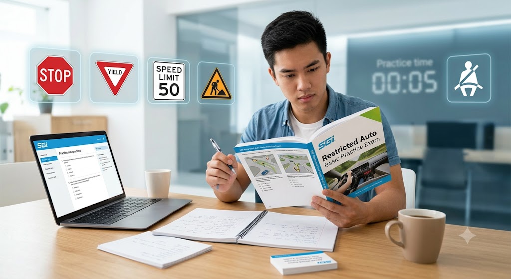 SGI Restricted Auto Basic Practice Exam Banner
