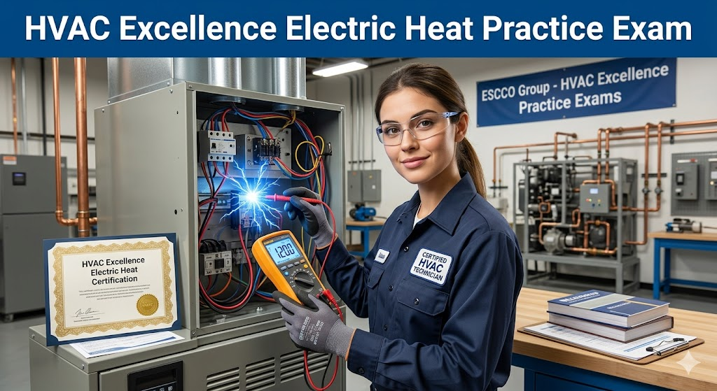 HVAC Excellence Electric Heat ESCO Practice Exam Banner