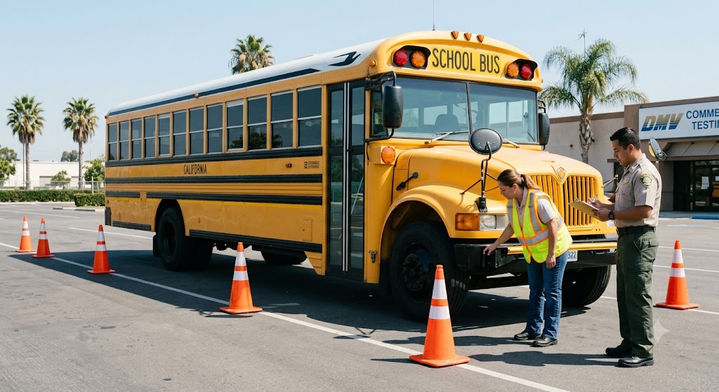 California CDL School Bus Practice Test 4 Banner