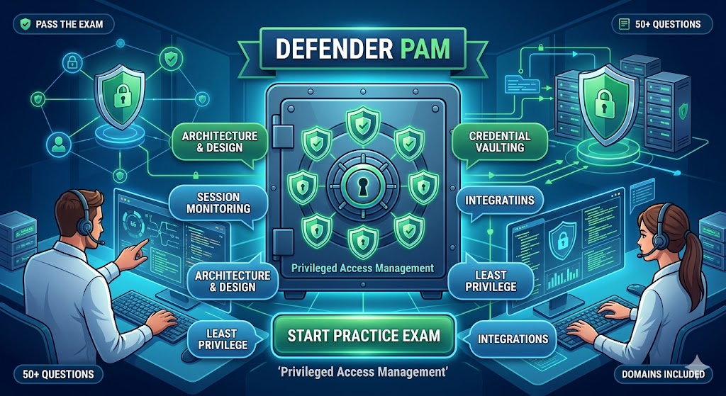 Defender PAM Practice Exam Banner