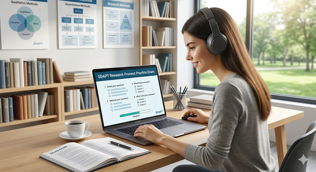 EDAPT The Research Process Practice Test Banner