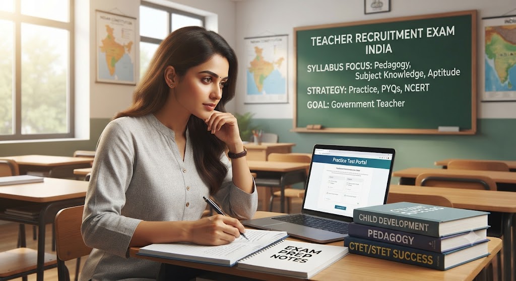 Teacher Recruitment Practice Test & Exam Prep | India Banner
