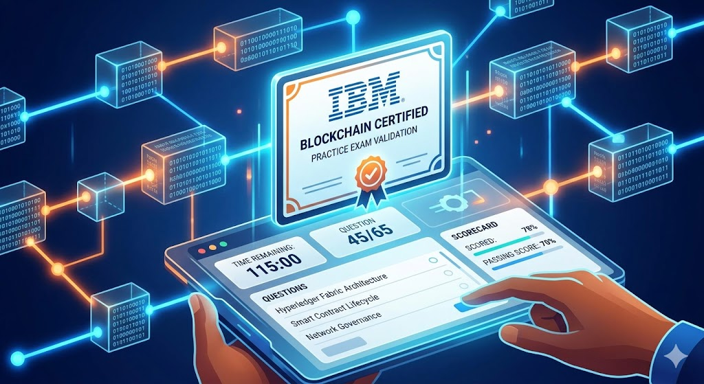 IBM Blockchain Certification Practice Exam Banner