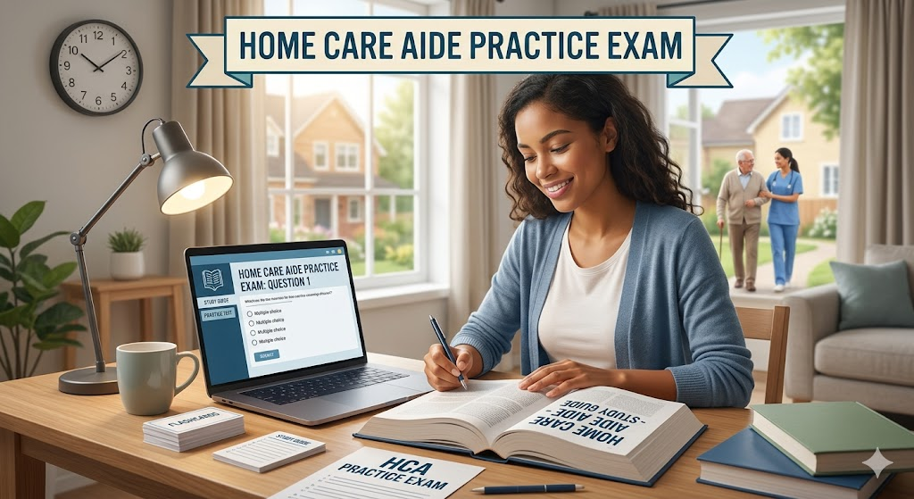 Home Care Aide Practice Test Banner
