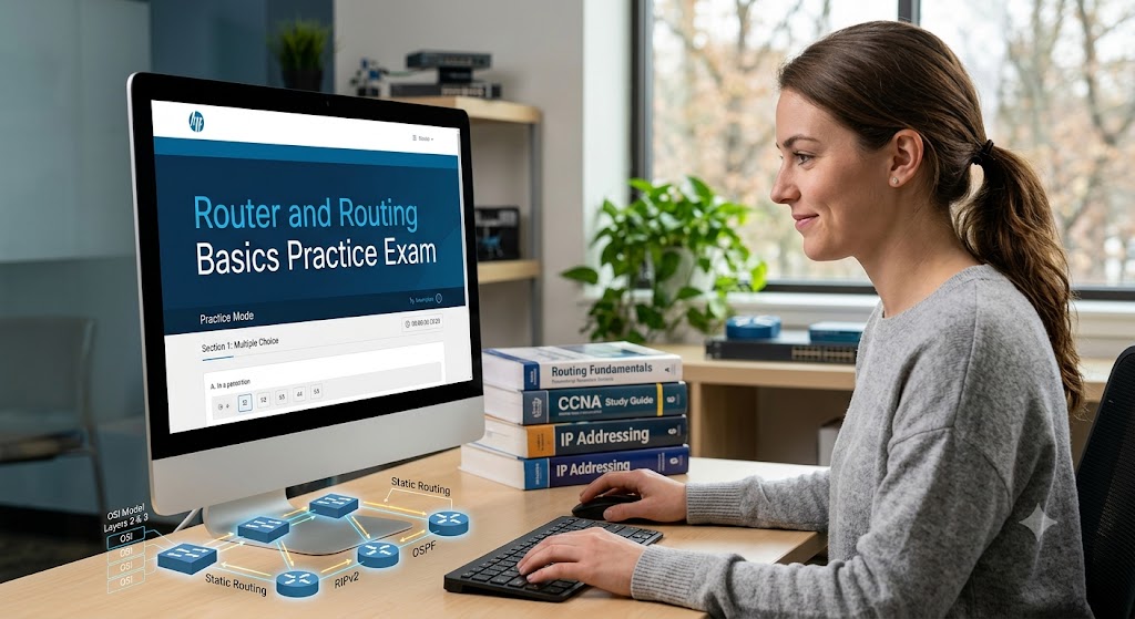 Router and Routing Basics Practice Test Banner