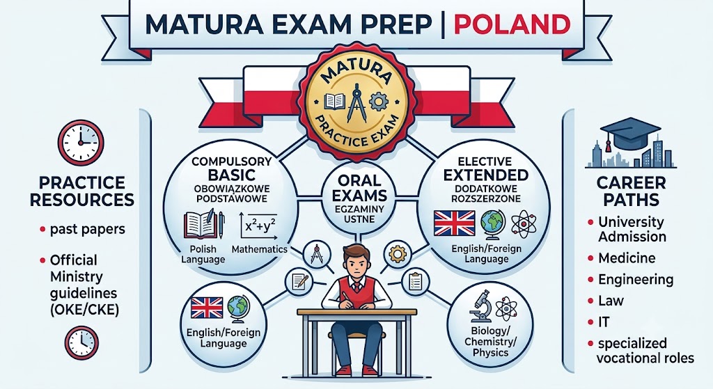 Entrance Practice Test & Exam Prep | Poland Banner