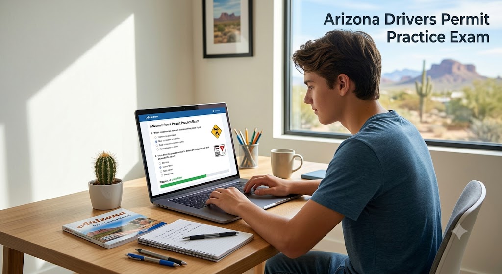 Arizona Drivers Permit Practice Exam Banner