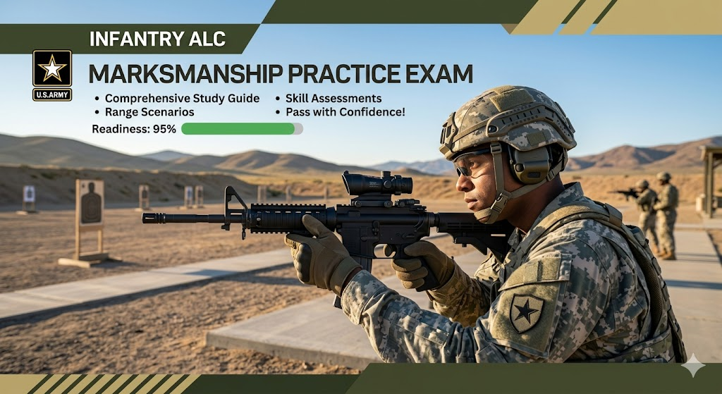 Infantry ALC Marksmanship Practice Exam Banner