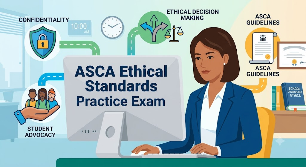 ASCA Ethical Standards for School Counselors Practice Test Banner