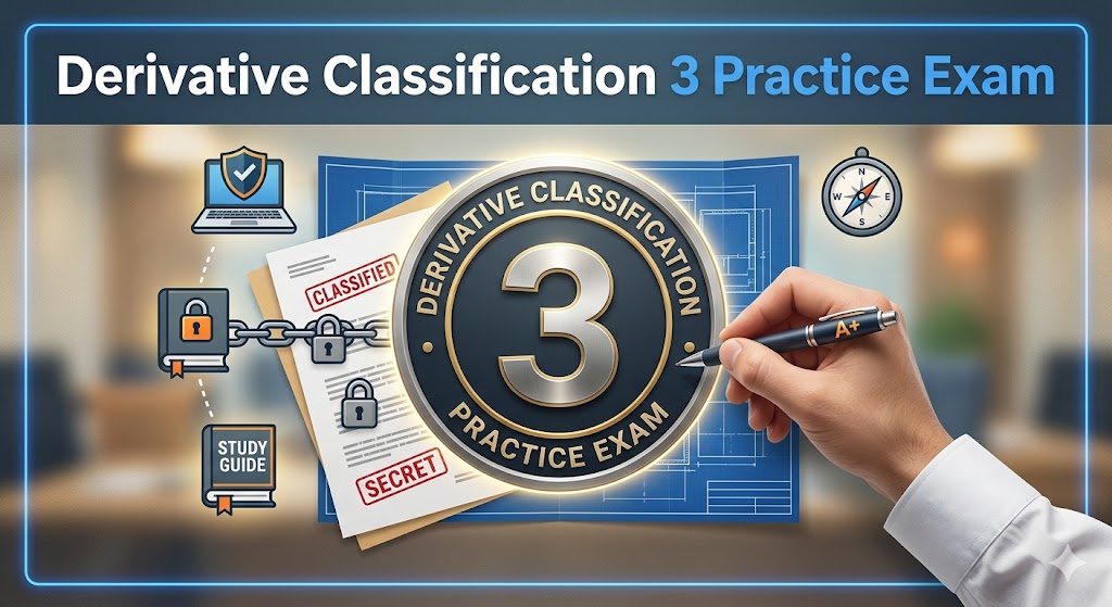 Derivative Classification 3 Practice Test Banner