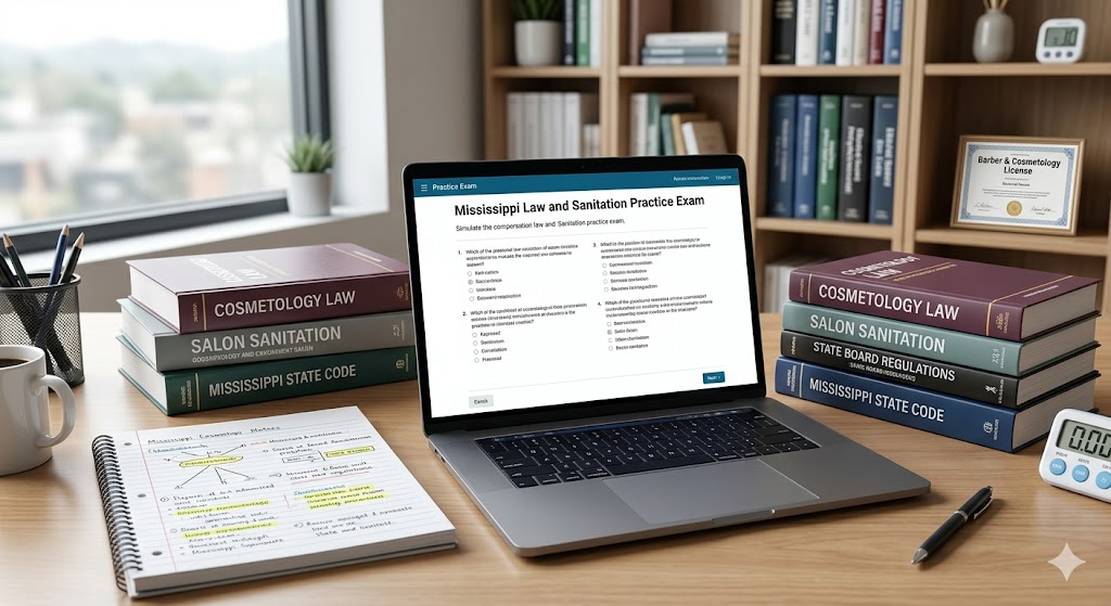 Mississippi State Board Law and Sanitation Practice Exam Banner
