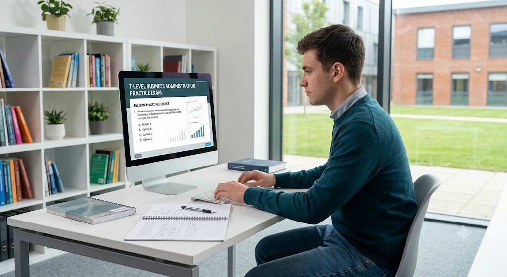 T-Level Business Management and Administration Practice Test Banner