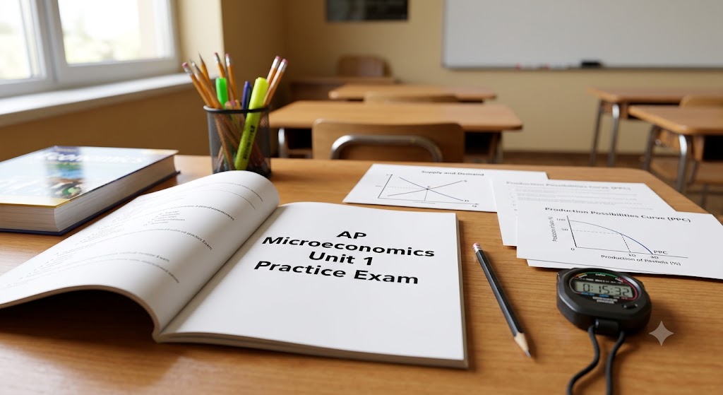 AP Microeconomics Unit 1 Practice Test Banner