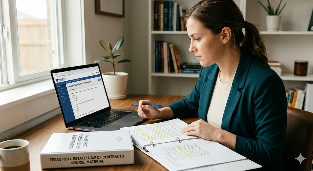 Champions Law of Contracts Practice Exam Banner