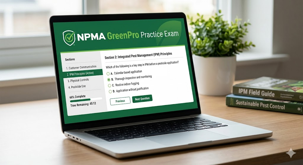 GreenPro Practice Exam Banner
