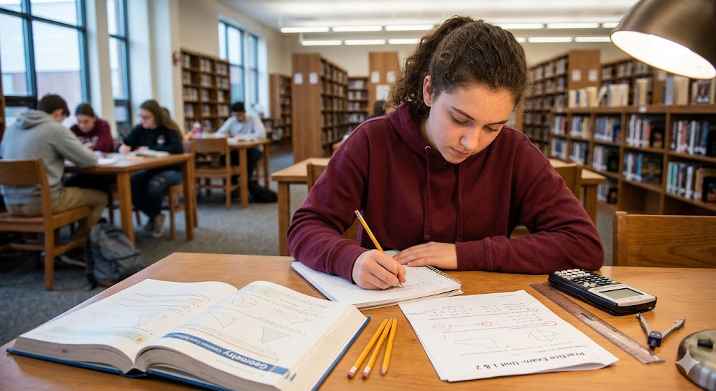 Common Core Geometry Practice Test Banner