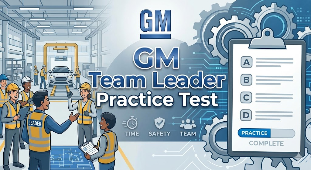 General Motors (GM) Team Leader Practice Test Banner