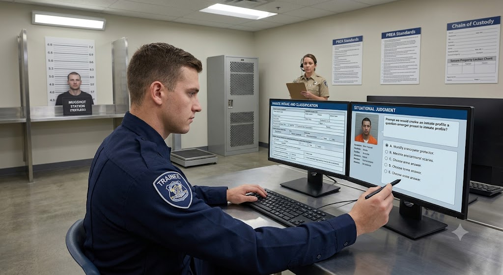 Processing Inmates Practice Test Banner