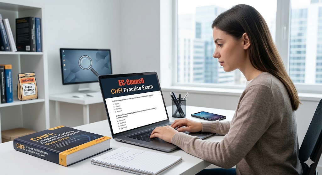 EC-Council CHFI Practice Exam Banner