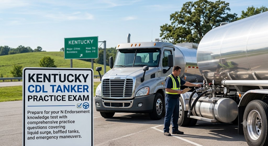 Kentucky CDL Tanker Practice Test Banner