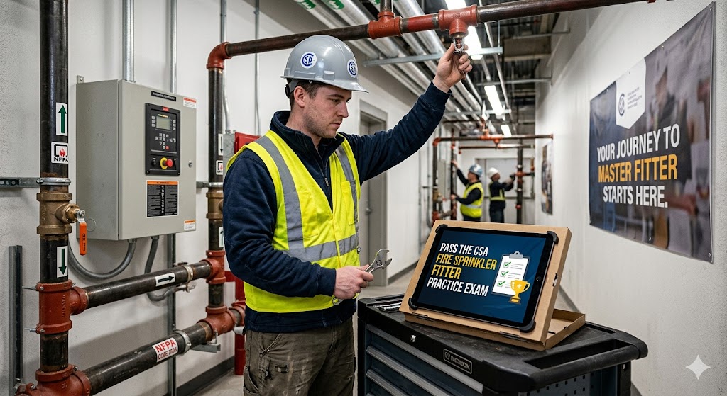 CSA Fire Sprinkler Fitter Practice Exam Banner