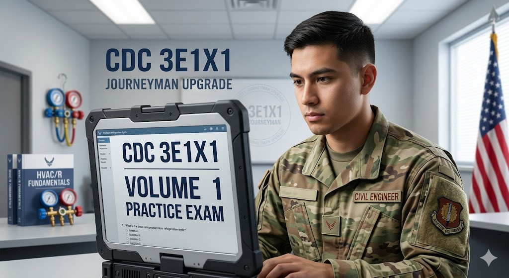 CDC 3E1X1 Volume 1 Practice Test Banner