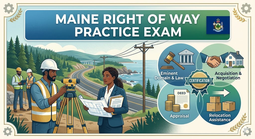 Maine Right of Way Practice Exam Banner