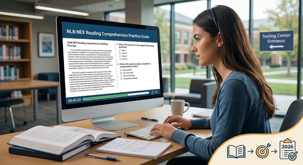 NLN NEX Reading Comprehension Practice Test 2026 [Timed] Banner