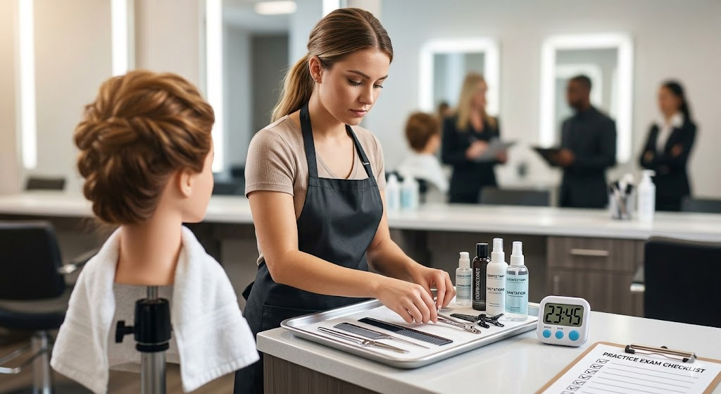 Hair Service Preparation Practice Test Banner