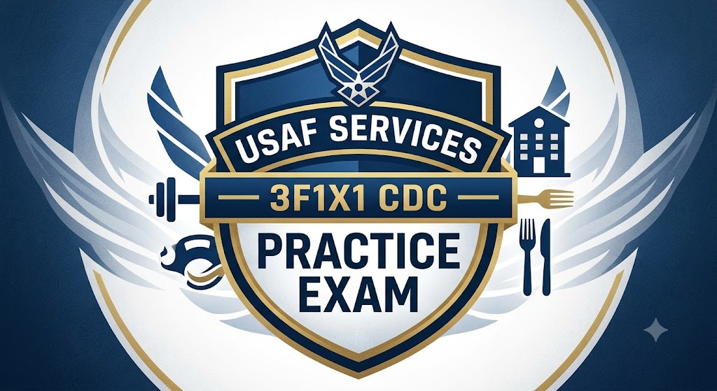 USAF Services (3F1X1) CDC Practice Test Banner