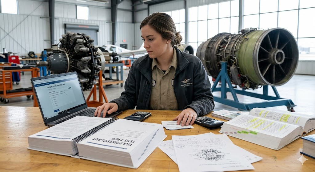 FAA Powerplant Written Practice Test Banner