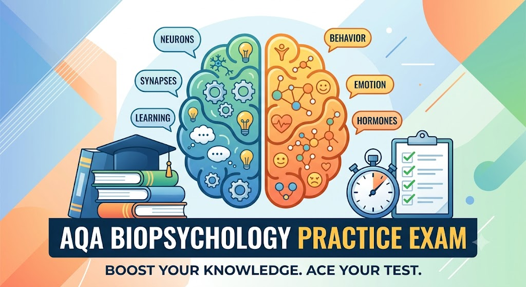 AQA Biopsychology Practice Exam Banner