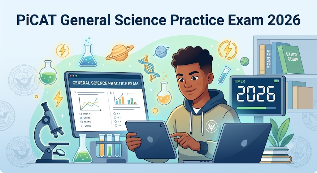 PiCAT General Science Practice Test 2026 [PDF] Banner