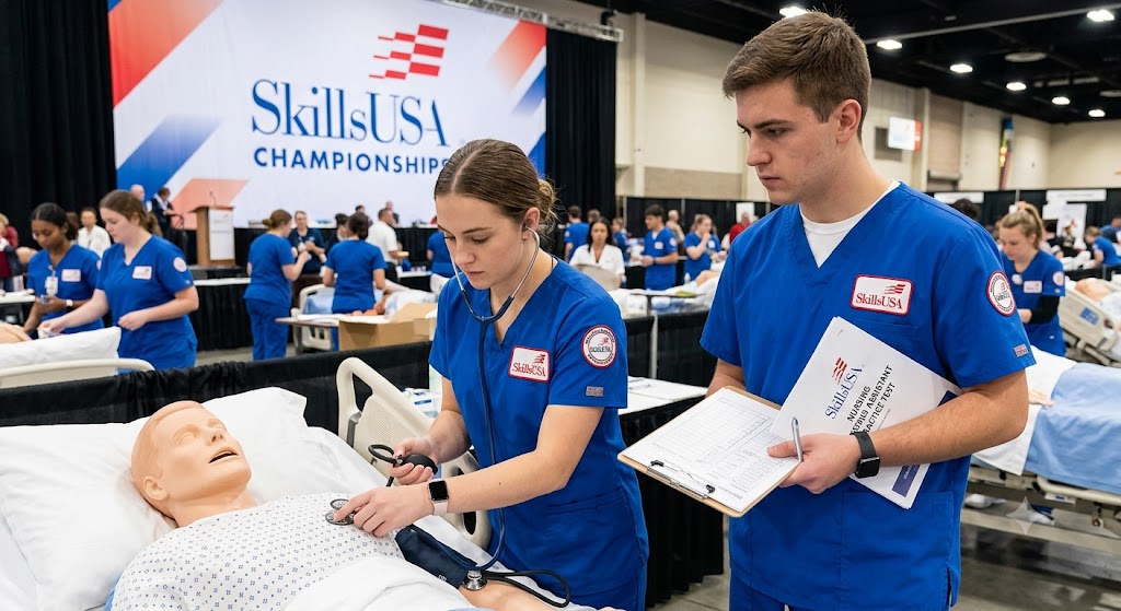 SkillsUSA Nursing Assistant Competition Practice Exam Banner