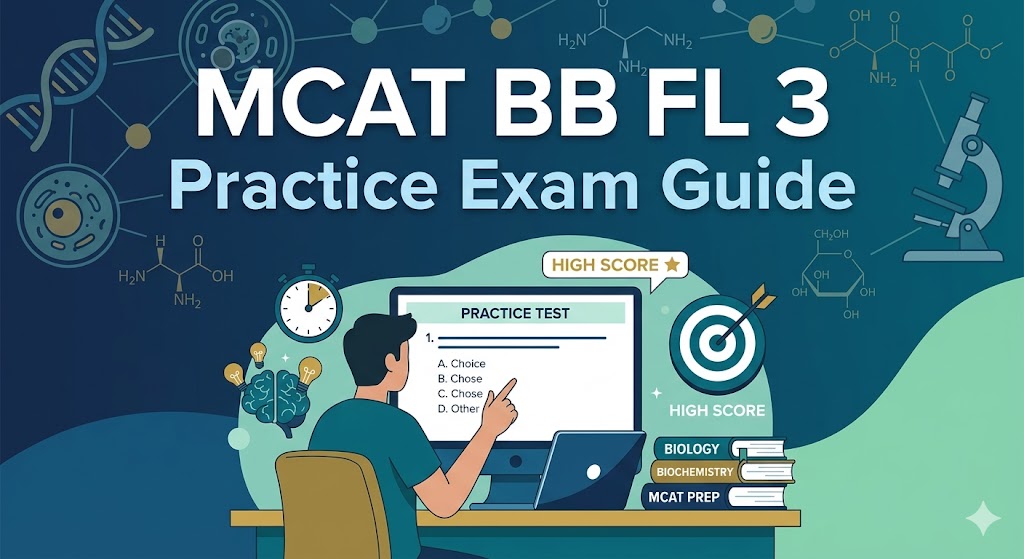 MCAT BB FL 3 Practice Exam Guide Banner