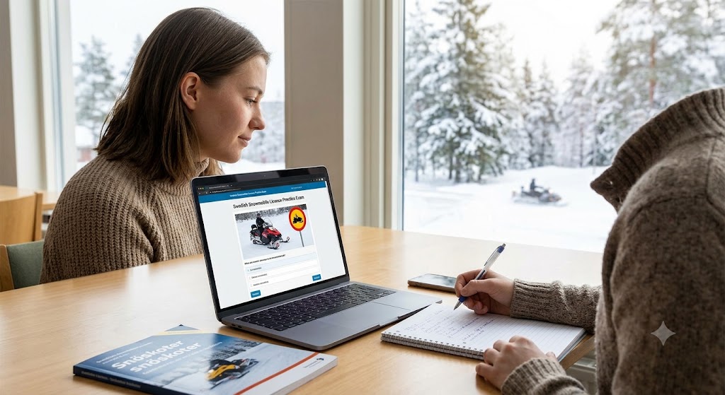 Swedish Snowmobile License Practice Exam Banner