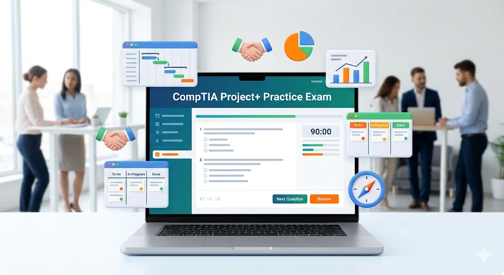 CompTIA Project+ Practice Test Banner