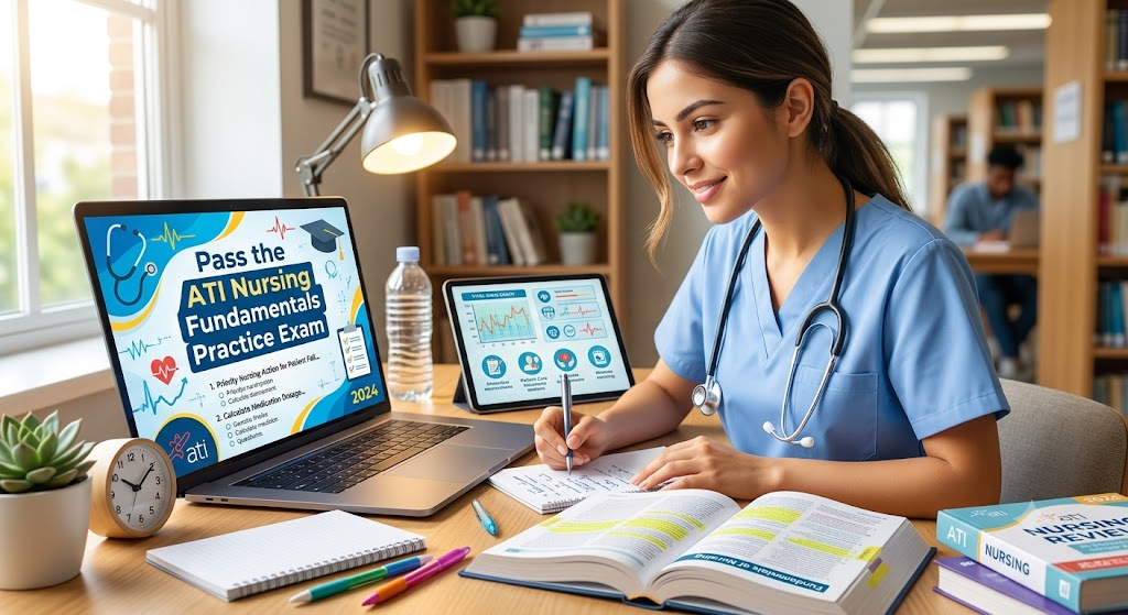 ATI Fundamentals of Nursing Practice Exam Banner