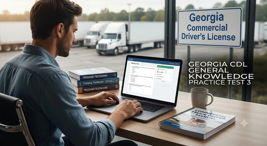 Georgia CDL General Knowledge Practice 
Test 3 Banner
