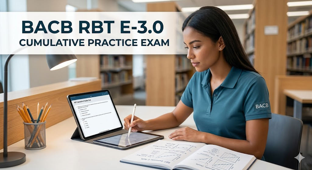 BACB RBT E-3.0 Cumulative Practice Test Banner