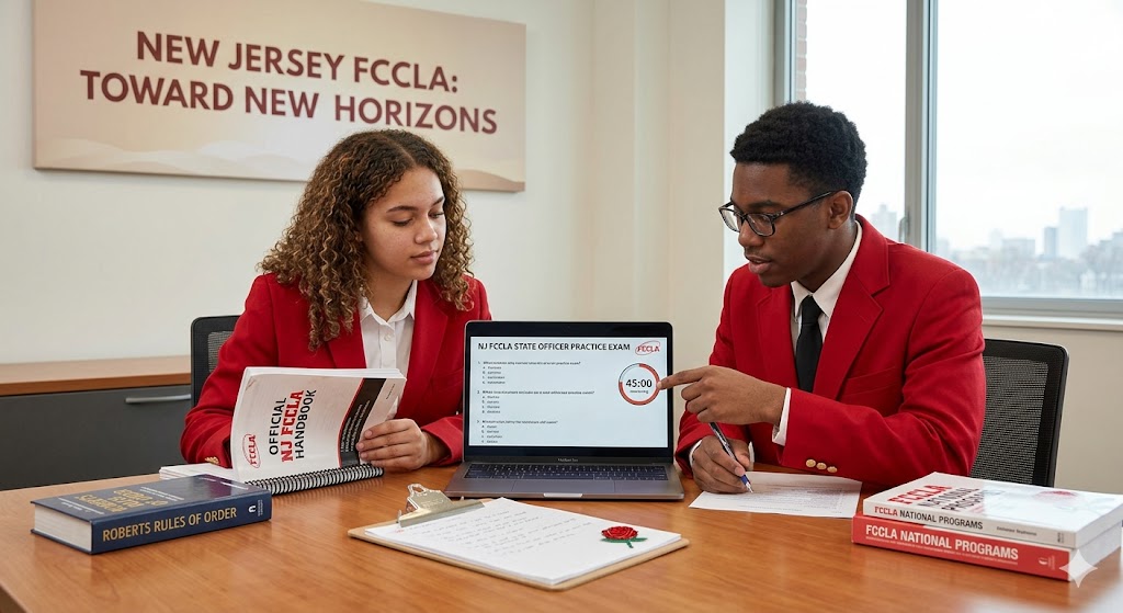 New Jersey FCCLA State Officer Practice Exam Banner